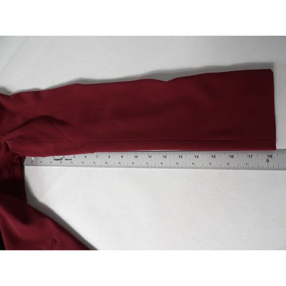 Trouve Blazer Medium Burgundy Wine Black Sport Coat Career Open Style Career - Picture 12 of 12